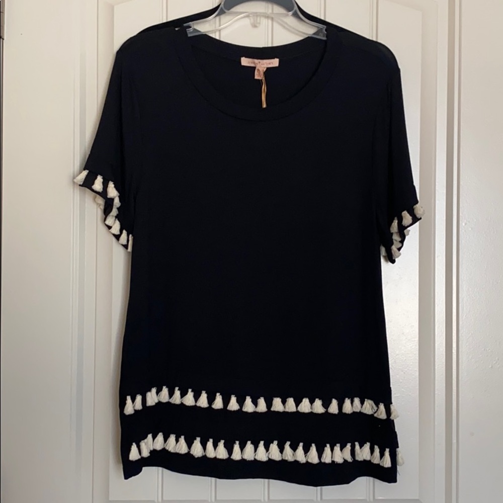 Gibson Latimer Black Tassel Top